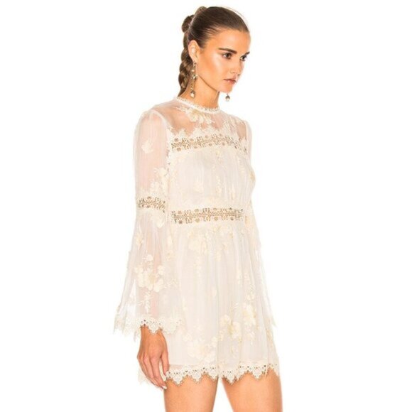 Zimmermann Tropicale Antique Playsuit Romper Size 0 NWT b60E - Picture 3 of 16